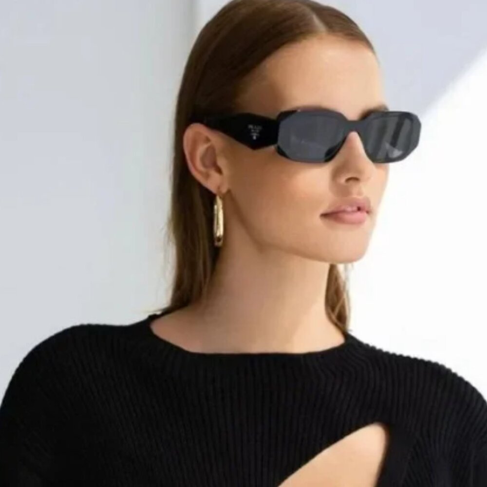 NEW PRADA PR 17WS 1AB-5S0 SUNGLASSES PRADA PR17WS BLACK PRADA PR17WS 1AB5S0 - Picture 7 of 15